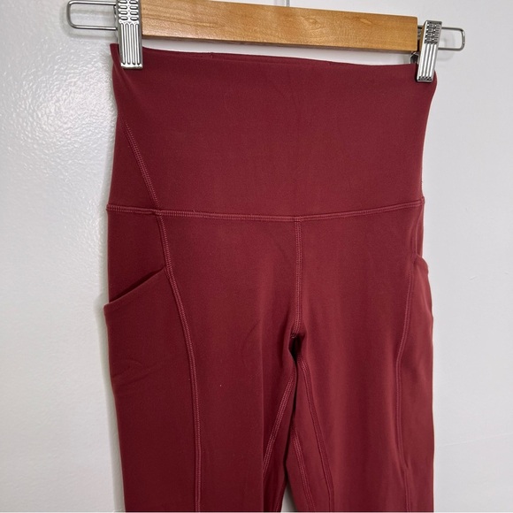LULULEMON Mulled Wine Align High Rise Leggings 25” - Picture 3 of 7
